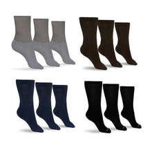 Load image into Gallery viewer, Women's Cotton Diabetic Crew Socks (Assorted)