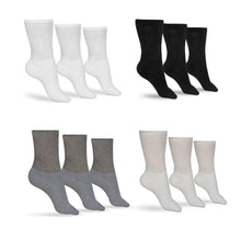Load image into Gallery viewer, Men's Cotton Diabetic Crew Socks (Assorted)