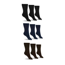 Load image into Gallery viewer, Men's Cotton Diabetic Crew Socks (Assorted)