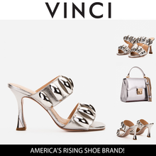 Load image into Gallery viewer, The Eclipse Silver Leather Women Sandal