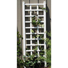 Load image into Gallery viewer, 6.25 Ft Wall Trellis in White Vinyl - Made in USA