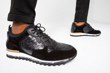 Load image into Gallery viewer, The Sopez Black Leather Men Sneaker