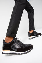 Load image into Gallery viewer, The Sopez Black Leather Men Sneaker
