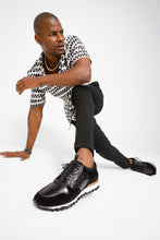 Load image into Gallery viewer, The Sopez Black Leather Men Sneaker