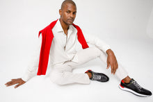 Load image into Gallery viewer, The Rakka Black &amp; Red Leather Men Sneaker Final Sale!