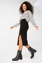 Load image into Gallery viewer, The Tuna Black Leather Mid Calf Women Boot