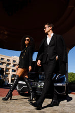 Load image into Gallery viewer, The Sao Paulo Black Leather Knee High Platform Heel Women Boot