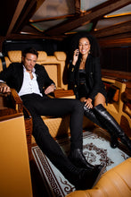 Load image into Gallery viewer, The Sao Paulo Black Leather Knee High Platform Heel Women Boot