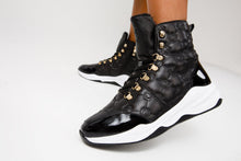 Load image into Gallery viewer, The Cambridge Black Quilted Leather Ankle Women Boot Final Sale!