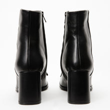 Load image into Gallery viewer, The Luksor Black Leather Block Heel Women Boot