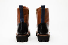 Load image into Gallery viewer, The Belgrad Brown  Leather Lace-Up Ankle Women Boot With a Side Zipper Final Sale!