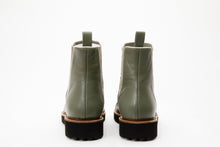 Load image into Gallery viewer, The Luisina Green Handwoven Leather Ankle Boot Final Sale!