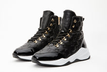 Load image into Gallery viewer, The Cambridge Black Quilted Leather Ankle Women Boot Final Sale!