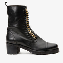 Load image into Gallery viewer, The Tuna Black Leather Mid Calf Women Boot