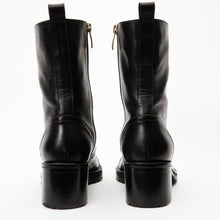 Load image into Gallery viewer, The Tuna Black Leather Mid Calf Women Boot