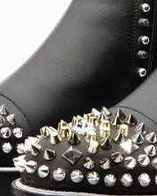 Load image into Gallery viewer, The Vuvulane Black Spike Leather Ankle Women Boot