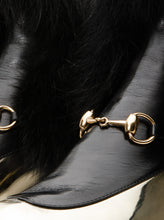 Load image into Gallery viewer, The Izmir Black &amp; Gold Leather Natural Fox Fur Mid Calf Women Boot