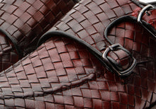 Load image into Gallery viewer, The Turan Burgundy Woven Double Monk Strap Dress Men  Shoe