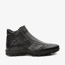 Load image into Gallery viewer, The Montreal Black Leather Casual Zip-Up Ankle Men Boot