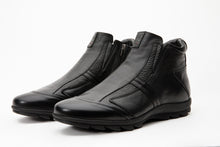 Load image into Gallery viewer, The Montreal Black Leather Casual Zip-Up Ankle Men Boot