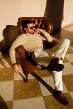 Load image into Gallery viewer, The Luxpre Tan Leather Handwoven Casual Chelsea Men Boot Final Sale!