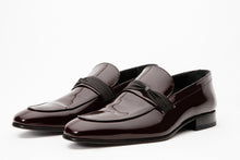 Load image into Gallery viewer, The Dodoma Burgundy Patent Leather Loafer Men Shoe