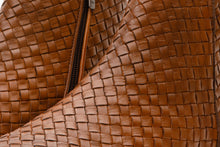 Load image into Gallery viewer, The Wellington Tan Handwoven Leather Men Boot with a Zipper Final Sale!