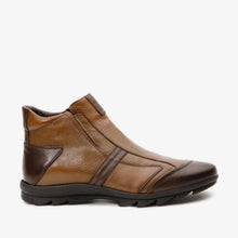 Load image into Gallery viewer, The Montreal Brown Leather Casual Zip-Up Ankle Men Boot