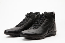 Load image into Gallery viewer, The Houston Leather Black Lace-Up Casual Men Boot with a Zipper