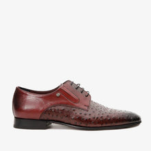 Load image into Gallery viewer, The Porto Alegre Burgundy Leather Derby Men Shoe