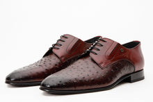 Load image into Gallery viewer, The Porto Alegre Burgundy Leather Derby Men Shoe