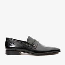 Load image into Gallery viewer, The Warsaw Men Shoe Black Leather Bit Loafer
