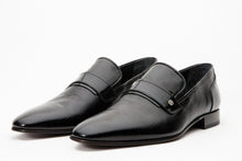 Load image into Gallery viewer, The Warsaw Men Shoe Black Leather Bit Loafer