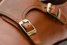 Load image into Gallery viewer, The Essen Brown Cap Toe Double Monk Strap Men Shoe