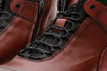 Load image into Gallery viewer, The Houston Leather Burgundy Lace-Up Casual Men Boot with a Zipper