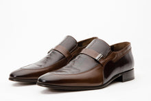 Load image into Gallery viewer, The Kazablanka Brown Leather Bit Loafer Men  Shoe