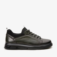 Load image into Gallery viewer, The Vilnius Green LeatherMen Sneaker Final Sale!