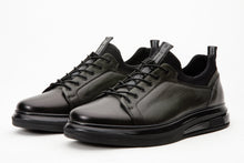 Load image into Gallery viewer, The Vilnius Green LeatherMen Sneaker Final Sale!