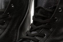 Load image into Gallery viewer, The Kajapati Black Leather Natural Fur Mid Calf Women Boot
