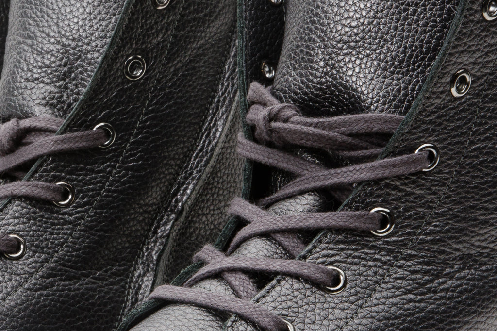 The Kajapati Gray Leather Natural Fur Mid Calf Women Boot