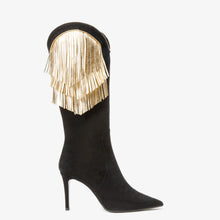 Load image into Gallery viewer, The Vienna Black Suede Leather Knee High Women  Boot