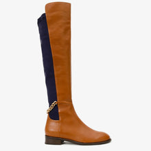 Load image into Gallery viewer, The Tallin Tan Leather Knee High Women Boot
