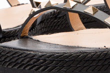 Load image into Gallery viewer, The Seul Black Leather Multi Strap Flat Women Sandal Final Sale!
