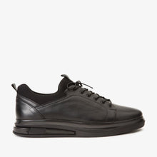 Load image into Gallery viewer, The Vilnius Black Leather Men Sneaker Final Sale!