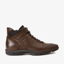 Load image into Gallery viewer, The Houston Leather Brown Lace-Up Casual Men Boot with a Zipper