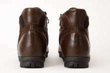 Load image into Gallery viewer, The Houston Leather Brown Lace-Up Casual Men Boot with a Zipper