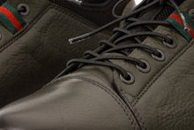 Load image into Gallery viewer, The Hoxton Green Leather Men Sneaker Final Sale!