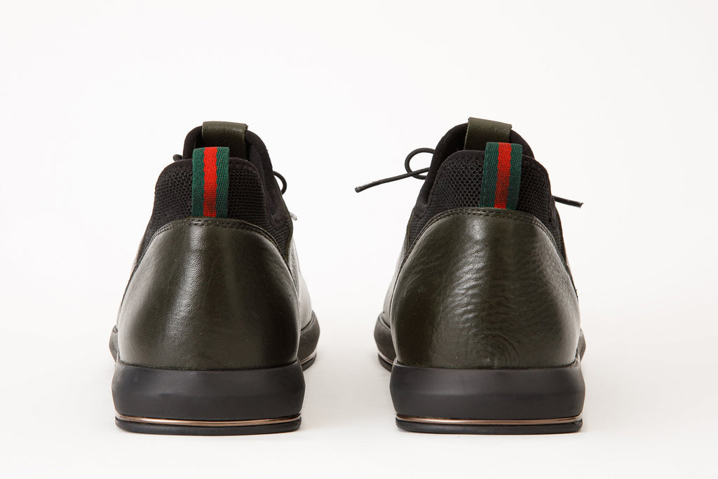 The Hoxton Green Leather Men Sneaker Final Sale!