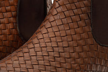 Load image into Gallery viewer, The Luxpre Tan Leather Handwoven Casual Chelsea Men Boot Final Sale!