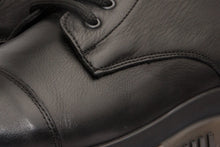 Load image into Gallery viewer, The Ottova Black Leather Lace-Up Sneaker Men Boot with a Zipper